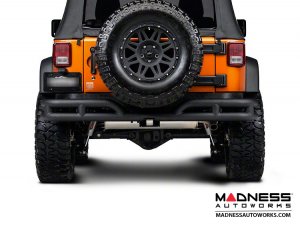 Jeep Wrangler JK Double Tube Bumper - Rear - Black